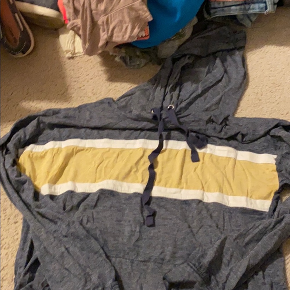 Dark Gray and Yellow Hoodie